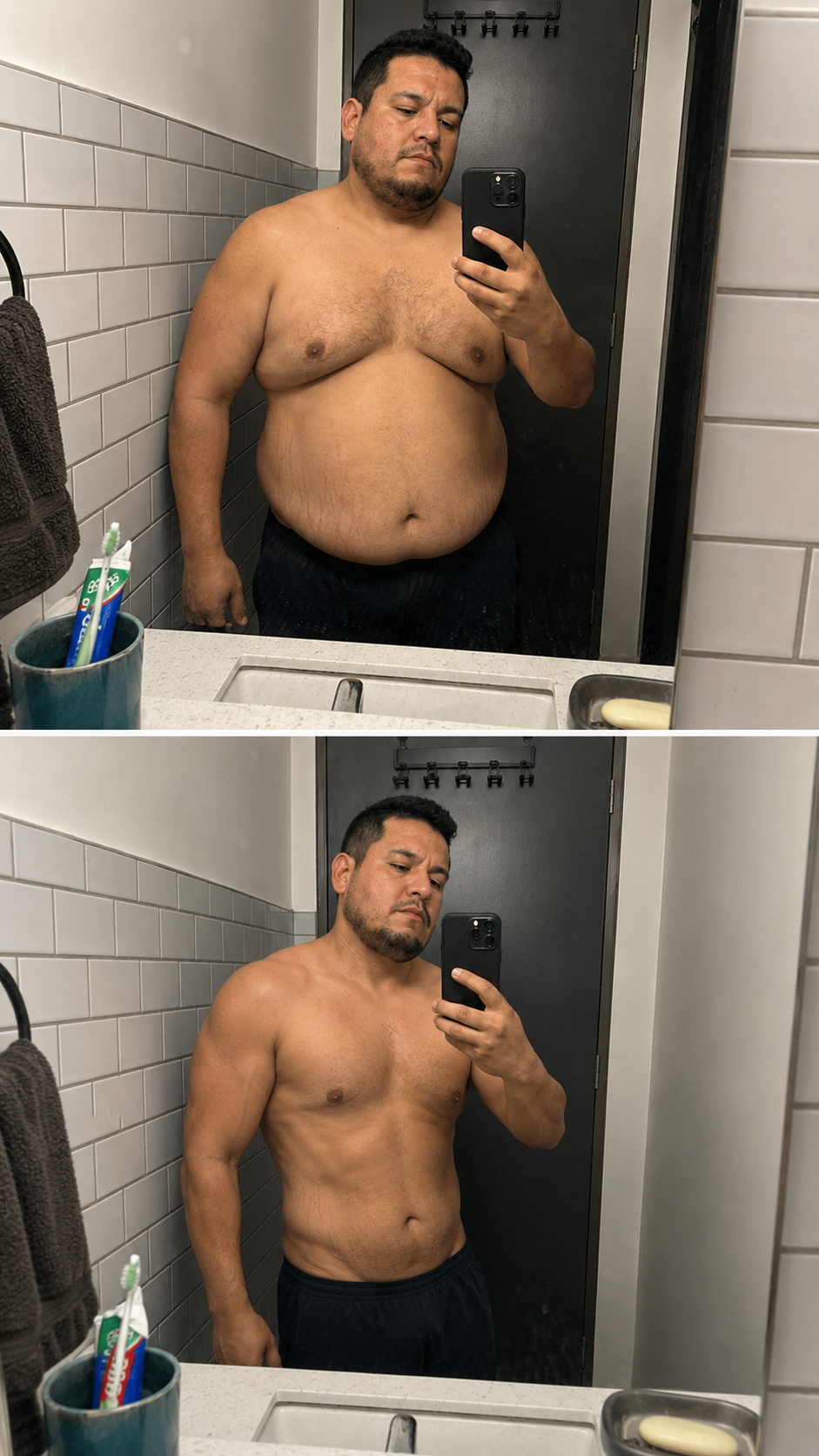 Carlos before and after